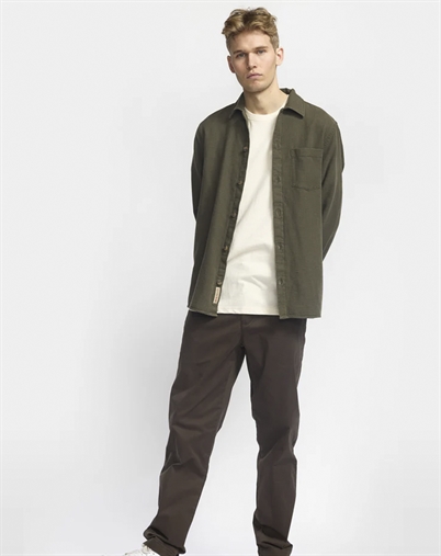 Revolution - Casual Skjorte - Lightarmy